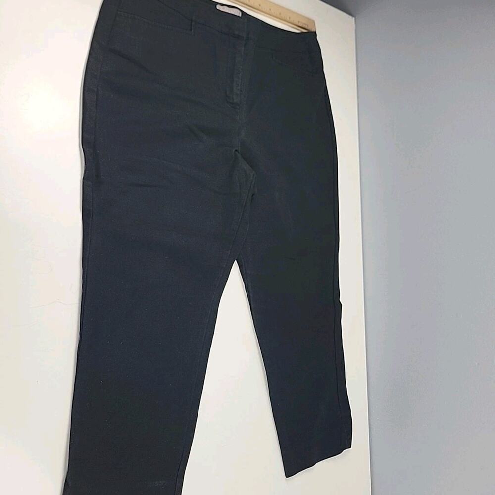 Chicos Pants Fabulously Slimming Black Pull On Straight Leg